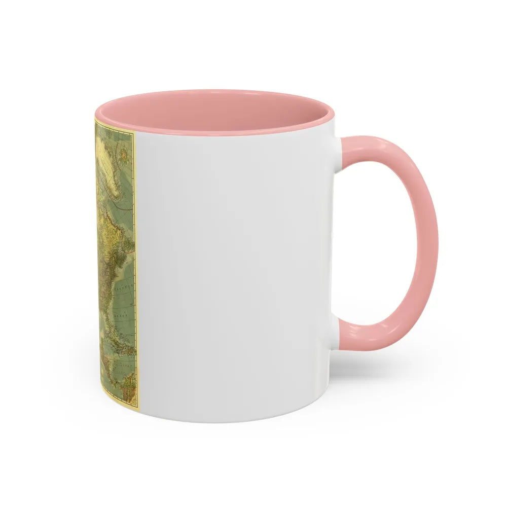 North America (1924) (Map) Accent Coffee Mug-Go Mug Yourself