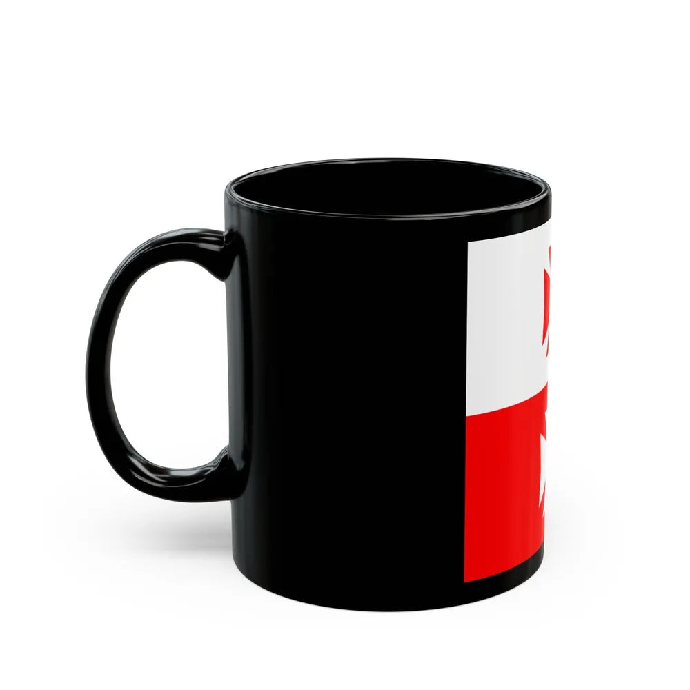 Flag of La Chaux Switzerland - Black Coffee Mug-Go Mug Yourself