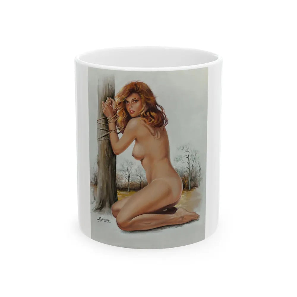 Captive Nude - White Coffee Mug-11oz-Go Mug Yourself