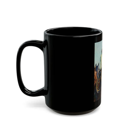 Dude Wrangler, The Saturday Evening Post interior illustration, March 10, 1934 - Black Coffee Mug-Go Mug Yourself