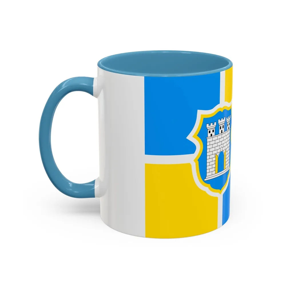 Flag of Zhytomyr Ukraine - Accent Coffee Mug-Go Mug Yourself