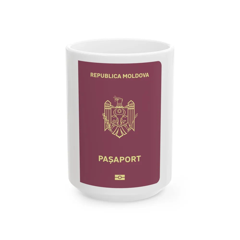 Moldova Passport - White Coffee Mug-15oz-Go Mug Yourself