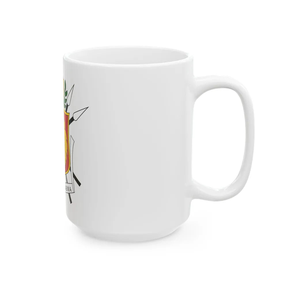 Coat of arms of the Kingdom of Burundi - White Coffee Mug-Go Mug Yourself