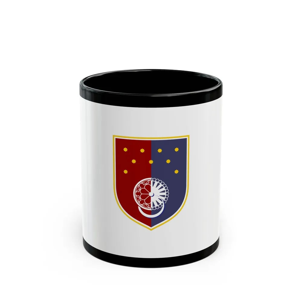 Flag of Sarajevo Canton Bosnia and Herzegovina - Black Coffee Mug-11oz-Go Mug Yourself