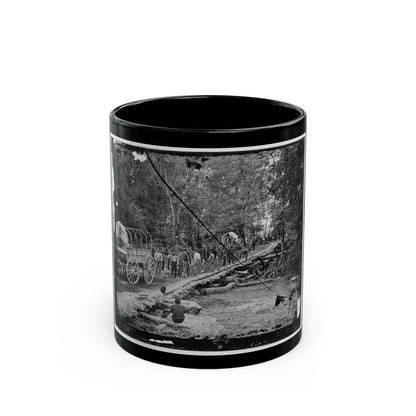 Chickahominy River, Va. Grapevine Bridge Built May 27-28, 1862, By The 5th New Hampshire Infantry Under Col. Edward E. Cross (U.S. Civil War) Black Coffee Mug-11oz-Go Mug Yourself