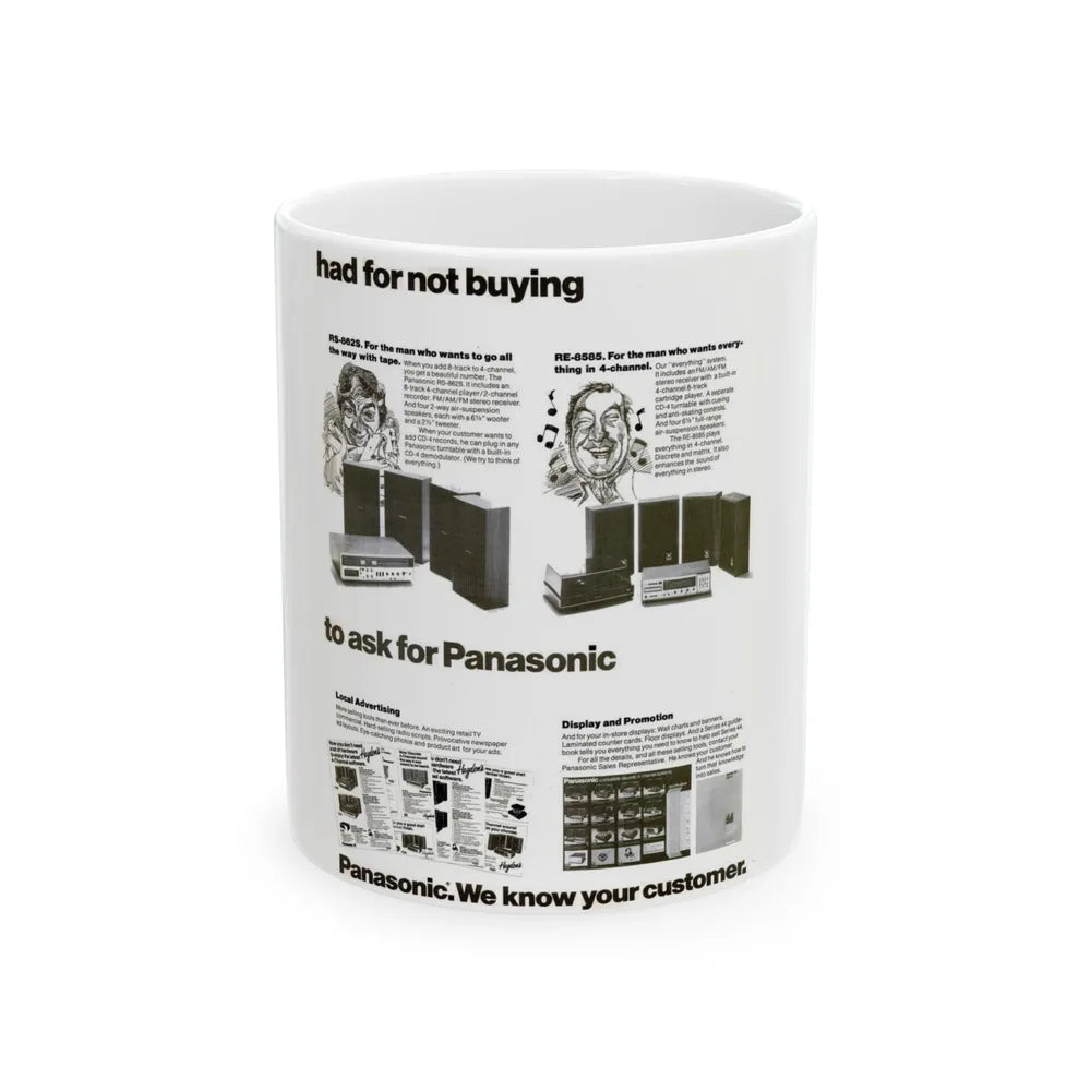 Panasonic 1974 (Music Poster) White Coffee Mug-11oz-Go Mug Yourself