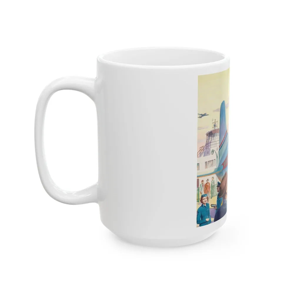 Boarding the Flight - White Coffee Mug-Go Mug Yourself