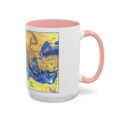 Mediterranean Seafloor (1982) (Map) Accent Coffee Mug-Go Mug Yourself