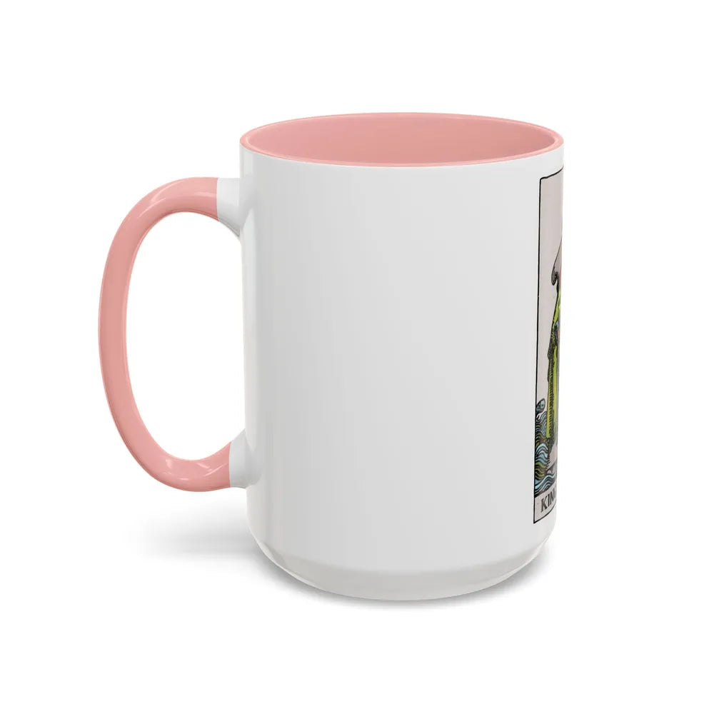 The King of Cups (Tarot Card) Accent Coffee Mug-Go Mug Yourself