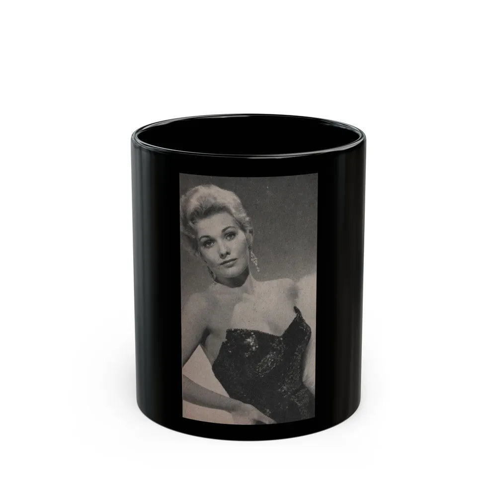 Kim Novak #182 - Scanned Mag. 66 Photos (Vintage Female Icon) Black Coffee Mug-11oz-Go Mug Yourself