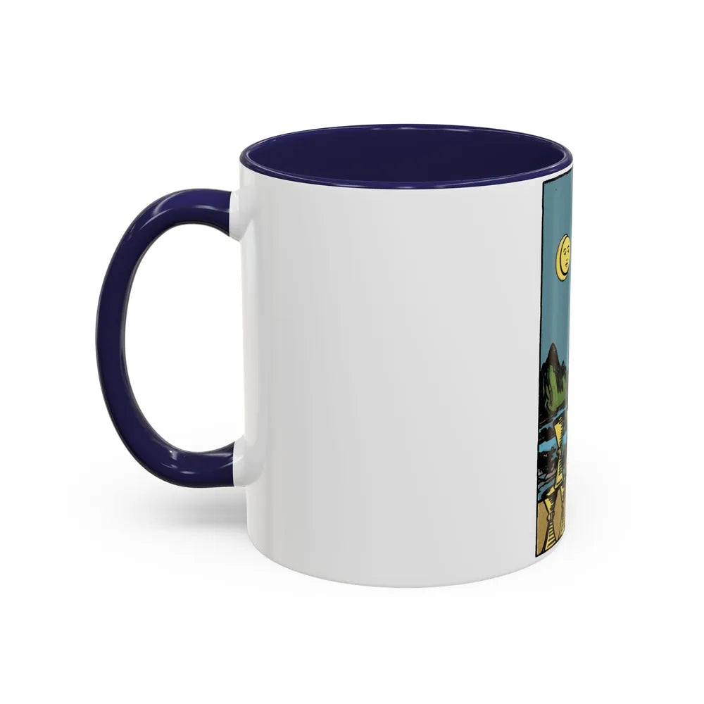 The 8 of Cups (Tarot Card) Accent Coffee Mug-Go Mug Yourself