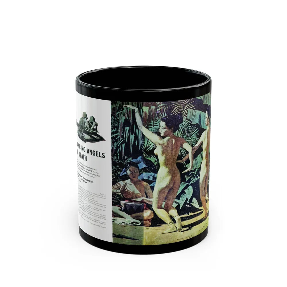 Dancing Angels of Death, True magazine, September 1955 - Black Coffee Mug-11oz-Go Mug Yourself