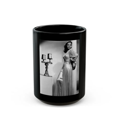 Jane Russell #227 (Vintage Female Icon) Black Coffee Mug-15oz-Go Mug Yourself