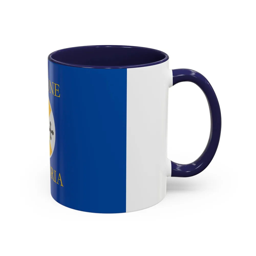 Flag of Calabria Italy - Accent Coffee Mug-Go Mug Yourself