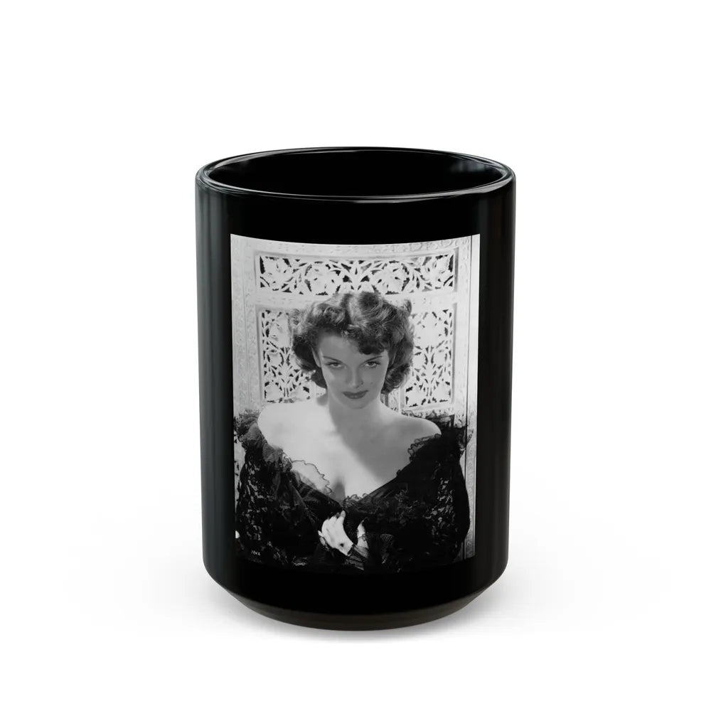 Jane Russell #111 (Vintage Female Icon) Black Coffee Mug-15oz-Go Mug Yourself