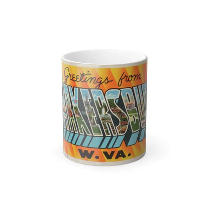 Greetings from Parkersburg W Va (Greeting Postcards) Color Changing Mug 11oz-Go Mug Yourself