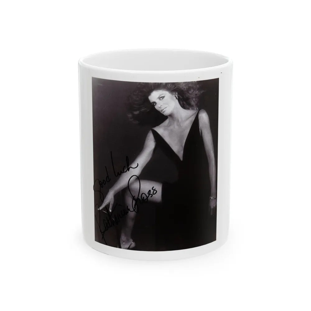 Katharine Ross #81 (Vintage Female Icon) White Coffee Mug-11oz-Go Mug Yourself