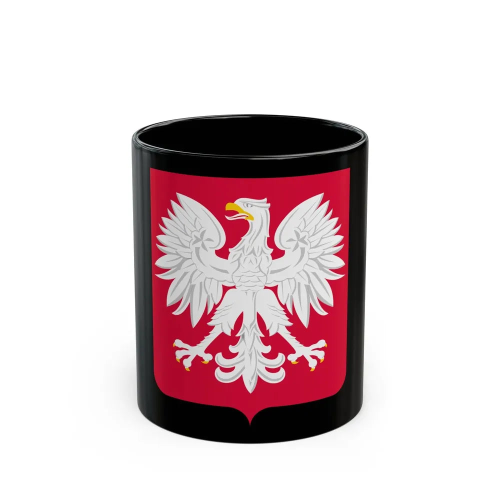 Coat of arms of Poland (1980-1990) - Black Coffee Mug-11oz-Go Mug Yourself