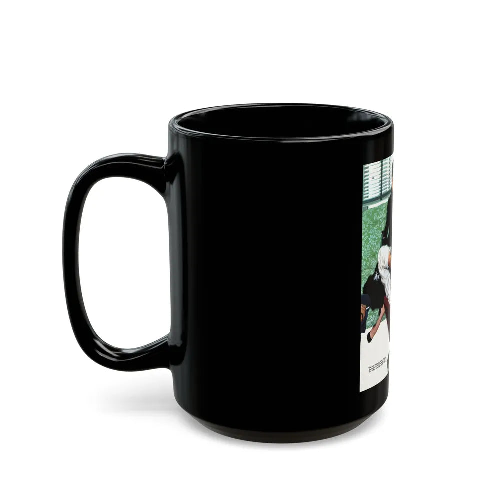 Calendar Girl, Collier's magazine, September 20, 1952 - Black Coffee Mug-Go Mug Yourself