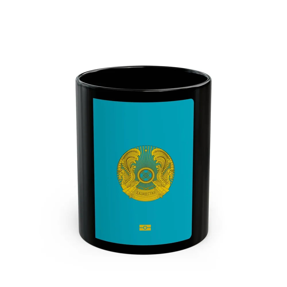 Kazakh Passport - Black Coffee Mug-11oz-Go Mug Yourself