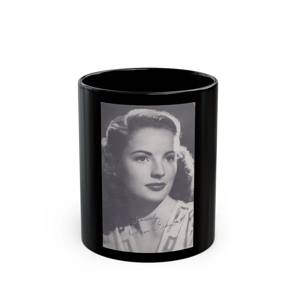 Coleen Gray #93 (Vintage Female Icon) Black Coffee Mug-11oz-Go Mug Yourself