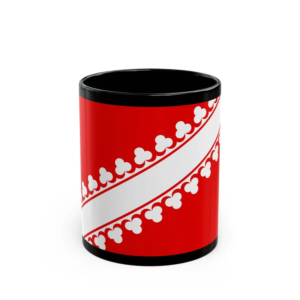 Flag of Bas Rhin France 2 - Black Coffee Mug-11oz-Go Mug Yourself