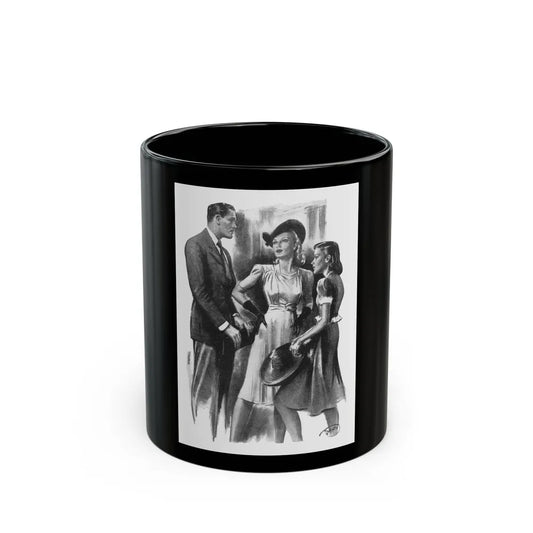 For Thursday's Child by Donald Macardle (2), Woman And Home, 1943 - Black Coffee Mug-11oz-Go Mug Yourself