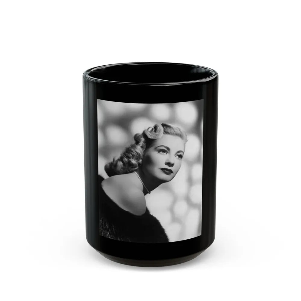 Lori Nelson #104 1 (Vintage Female Icon) Black Coffee Mug-15oz-Go Mug Yourself