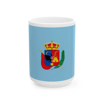 Flag of Cajamarca capital of the Cajamarca Region Peru - White Coffee Mug-15oz-Go Mug Yourself