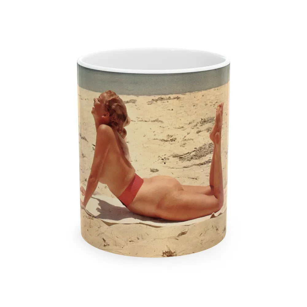 Eve Meyer #12 (Vintage Female Icon) White Coffee Mug-11oz-Go Mug Yourself