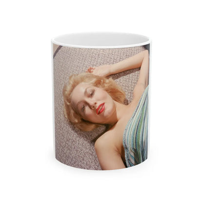 Julie Newmar #319 (Vintage Female Icon) White Coffee Mug-11oz-Go Mug Yourself