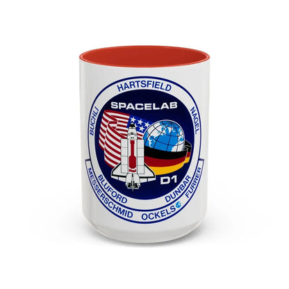 STS 61 a (NASA) Accent Coffee Mug-15oz-Red-Go Mug Yourself