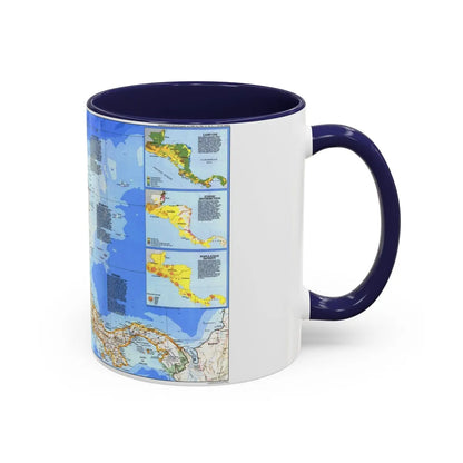 Central America (1986) (Map) Accent Coffee Mug-Go Mug Yourself