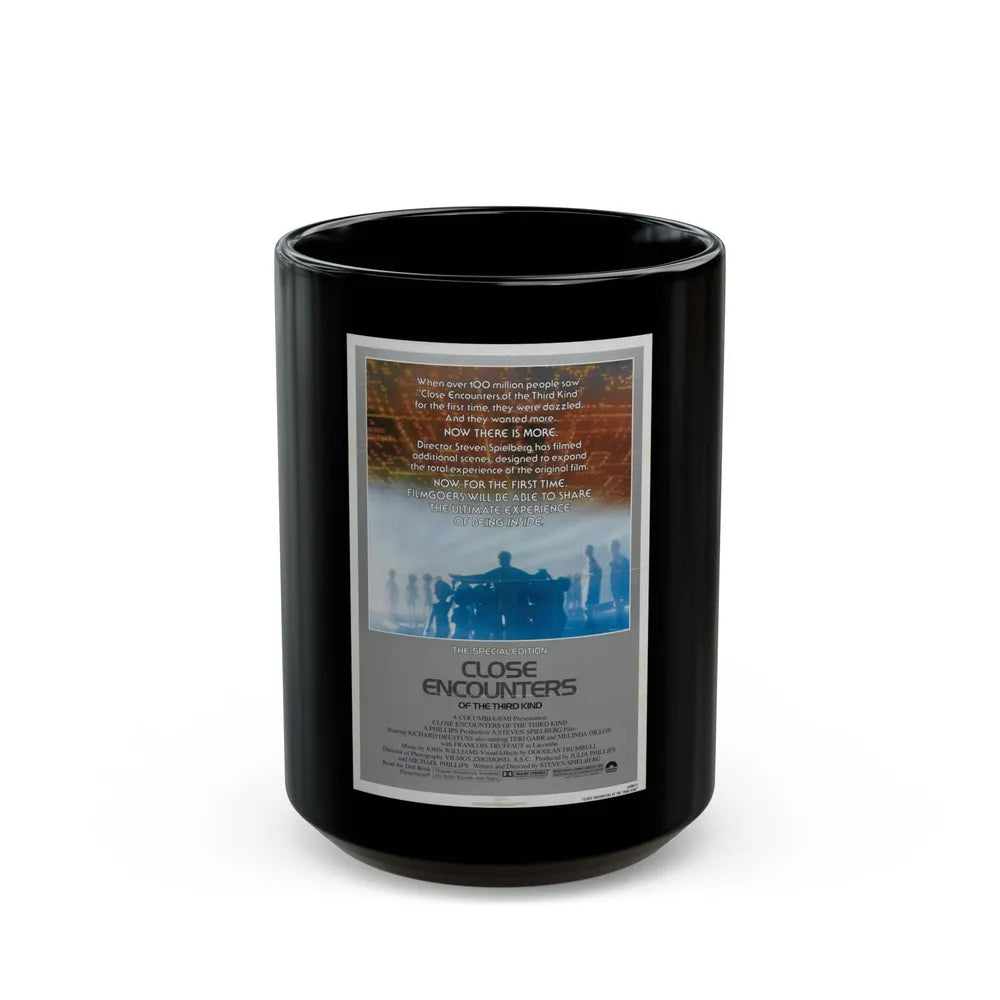 CLOSE ENCOUNTERS OF THE THIRD KIND (SPECIAL EDITION) 1977 Movie Poster - Black Coffee Mug-15oz-Go Mug Yourself