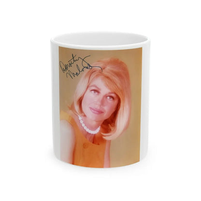 Dorothy Malone #208 1 (Vintage Female Icon) White Coffee Mug-11oz-Go Mug Yourself