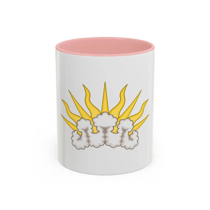 Sunburst Badge - Accent Coffee Mug-11oz-Pink-Go Mug Yourself