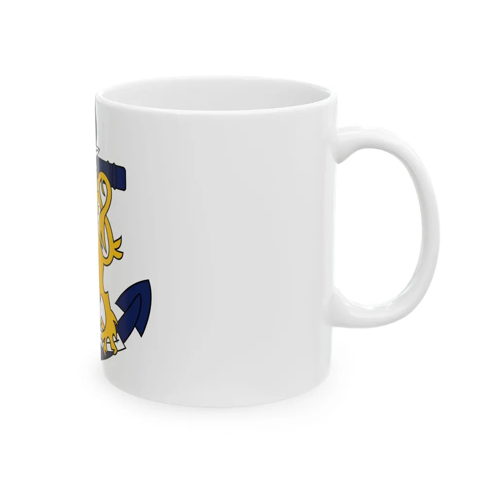 Coat of Arms of Finnish Navy - White Coffee Mug-Go Mug Yourself