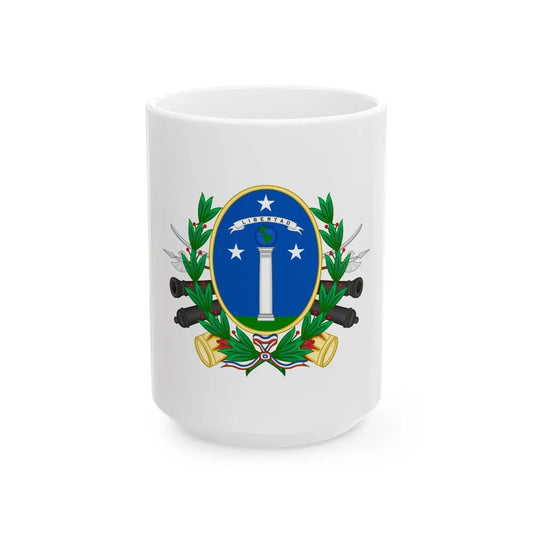 Coat of Arms of Chile (1819-1834) - White Coffee Mug-15oz-Go Mug Yourself