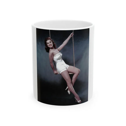 Debra Paget #17 2 (Vintage Female Icon) White Coffee Mug-11oz-Go Mug Yourself