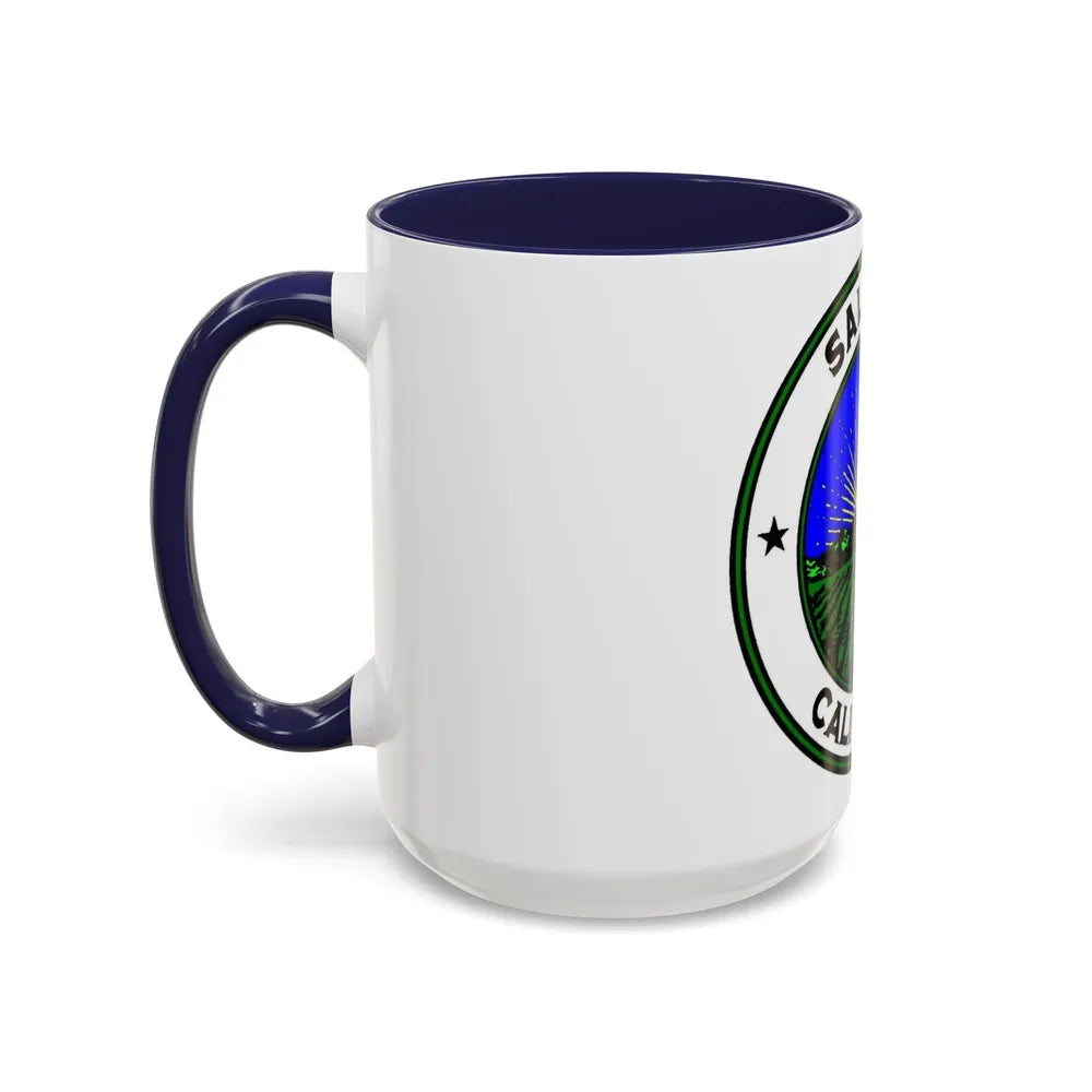 Seal of Salinas California - Accent Coffee Mug-Go Mug Yourself