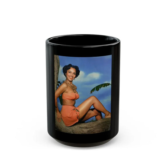 Dorothy Dandridge #102 - (Vintage Female Icon) Black Coffee Mug-15oz-Go Mug Yourself