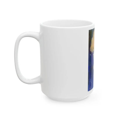 Blue Beads - White Coffee Mug-Go Mug Yourself