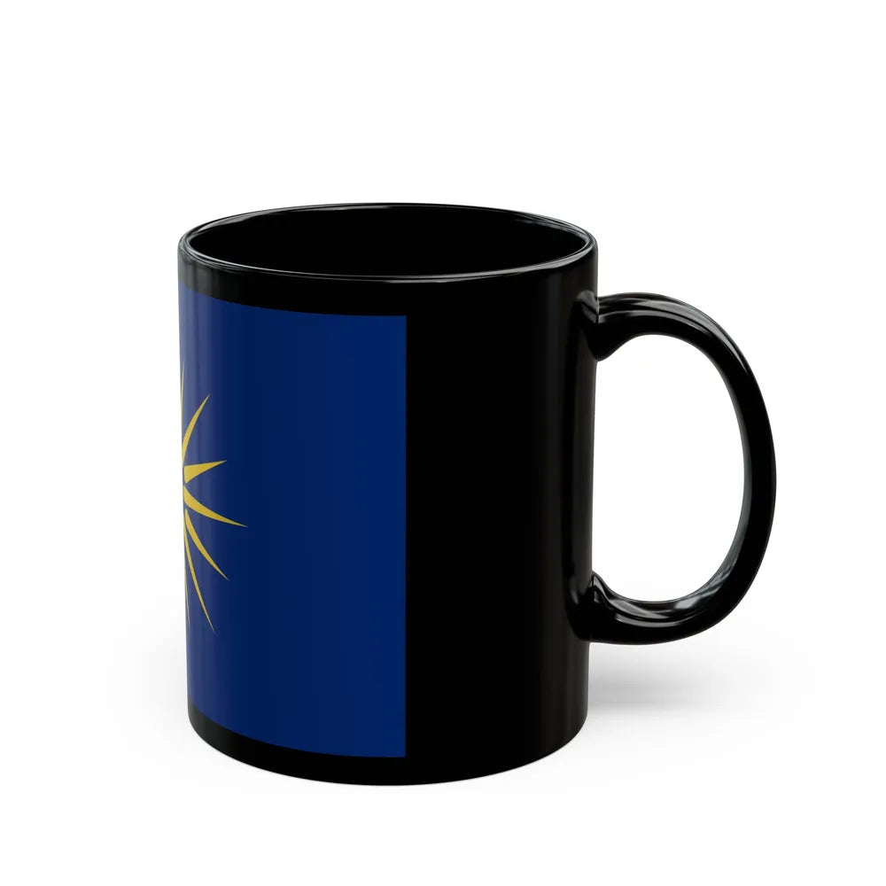 Flag of Greek Macedonia Greece - Black Coffee Mug-Go Mug Yourself