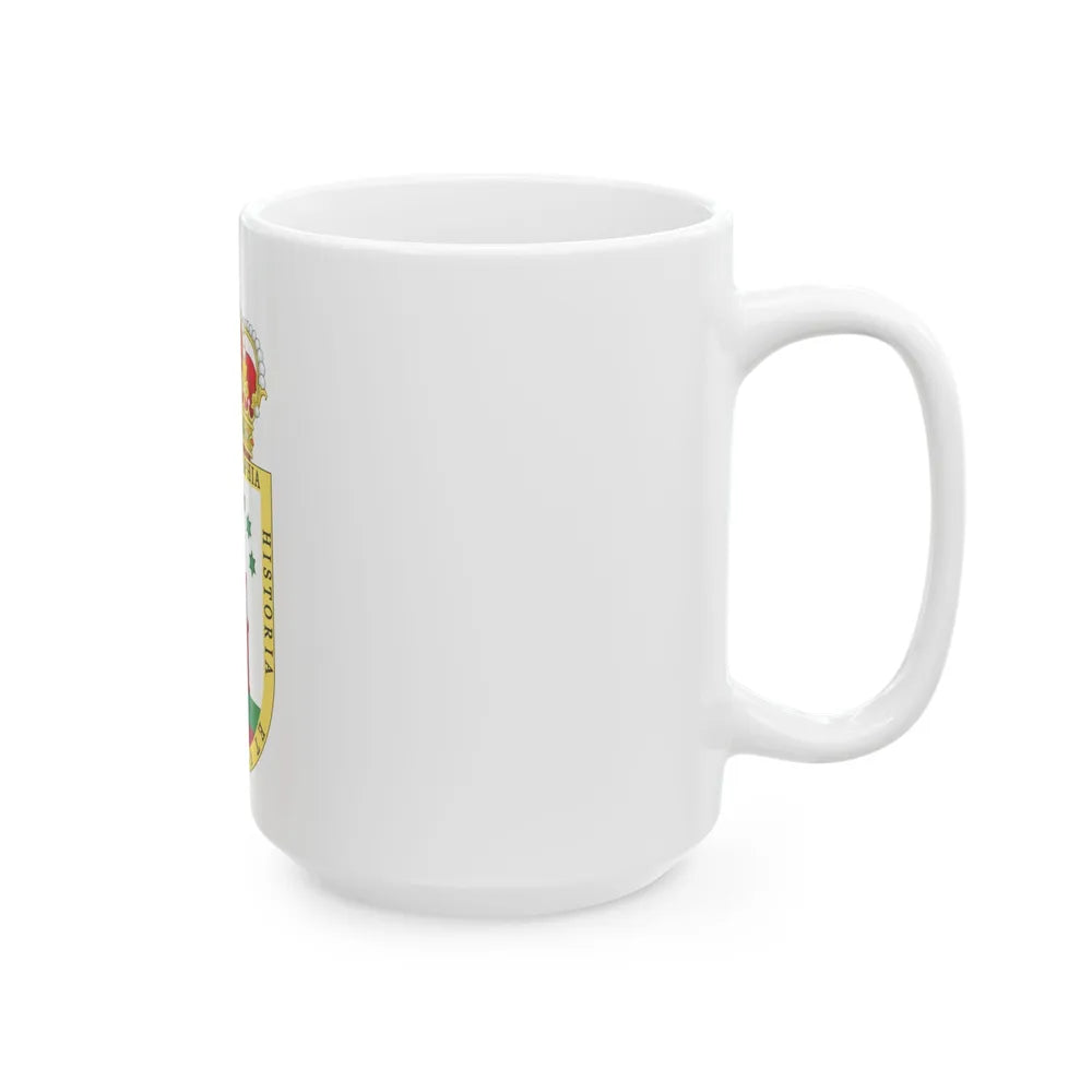 Coat of Arms of the Gibraltar Countryside Commonwealth - White Coffee Mug-Go Mug Yourself