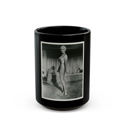 Julie Newmar #505 (Vintage Female Icon) Black Coffee Mug-15oz-Go Mug Yourself