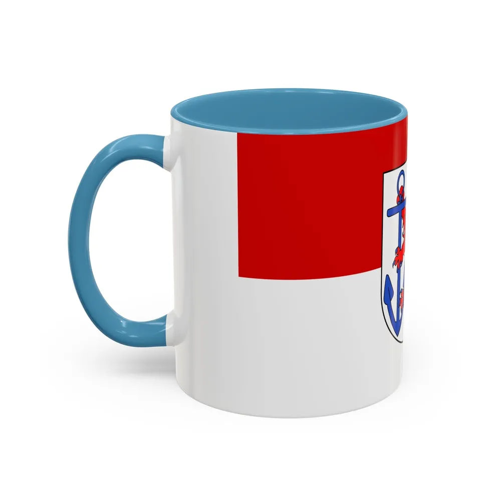 Flag of Duesseldorf Germany - Accent Coffee Mug-Go Mug Yourself