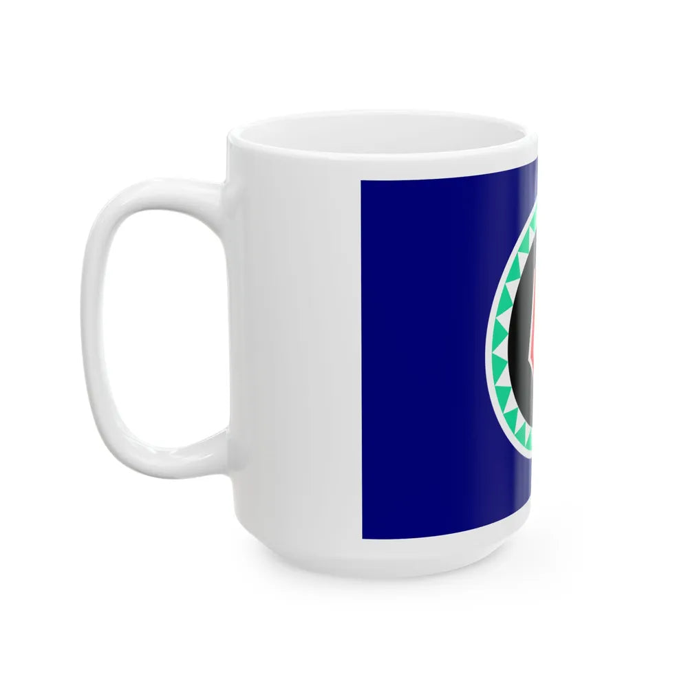 Flag of Autonomous Region of Bougainville Papa New Guinea - White Coffee Mug-Go Mug Yourself