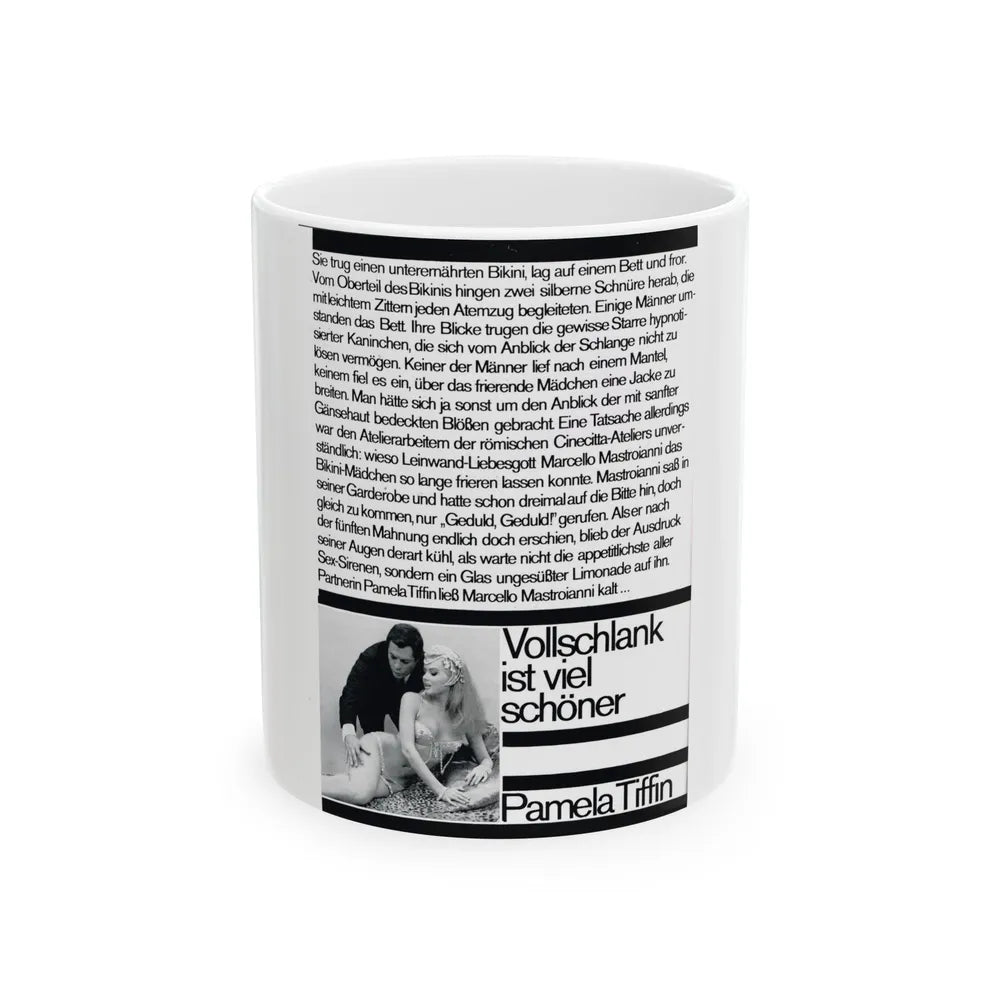 Pamela Tiffin #33 - Mag. Page (Vintage Female Icon) White Coffee Mug-11oz-Go Mug Yourself