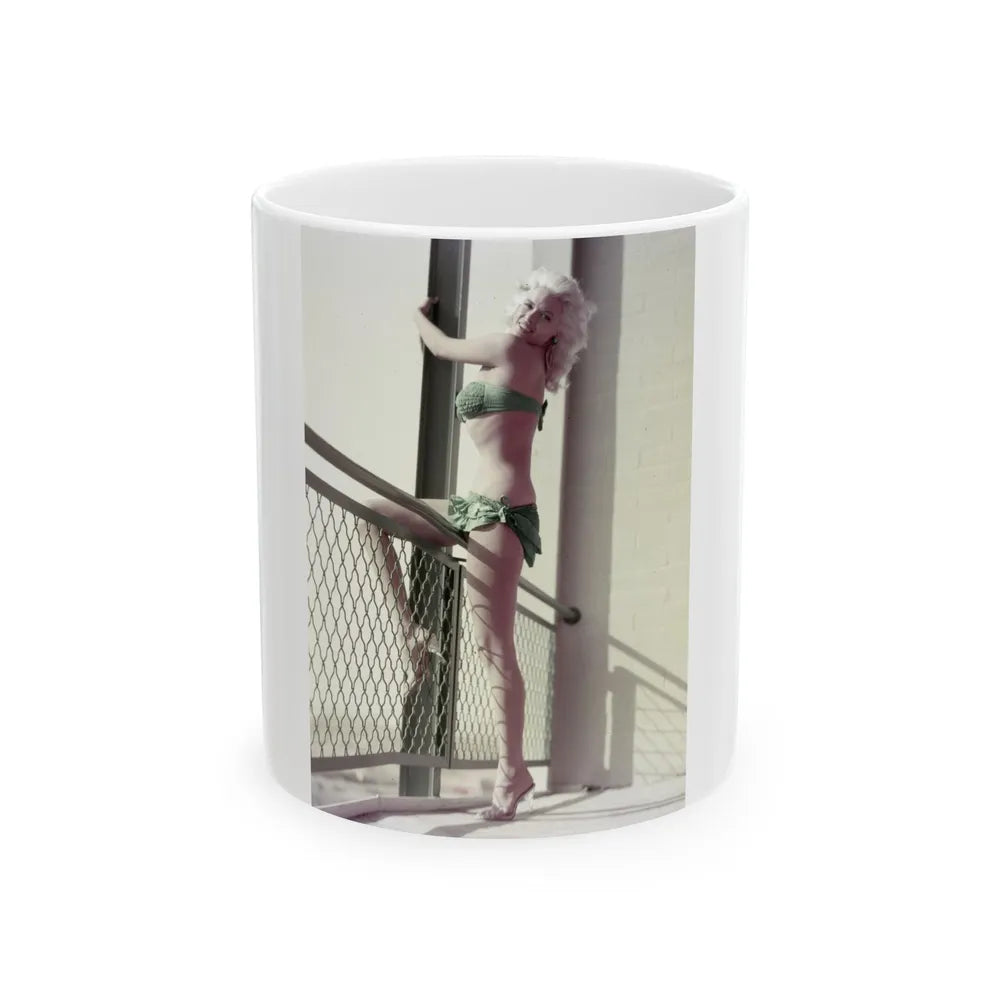 Jayne Mansfield #197 (Vintage Female Icon) White Coffee Mug-11oz-Go Mug Yourself