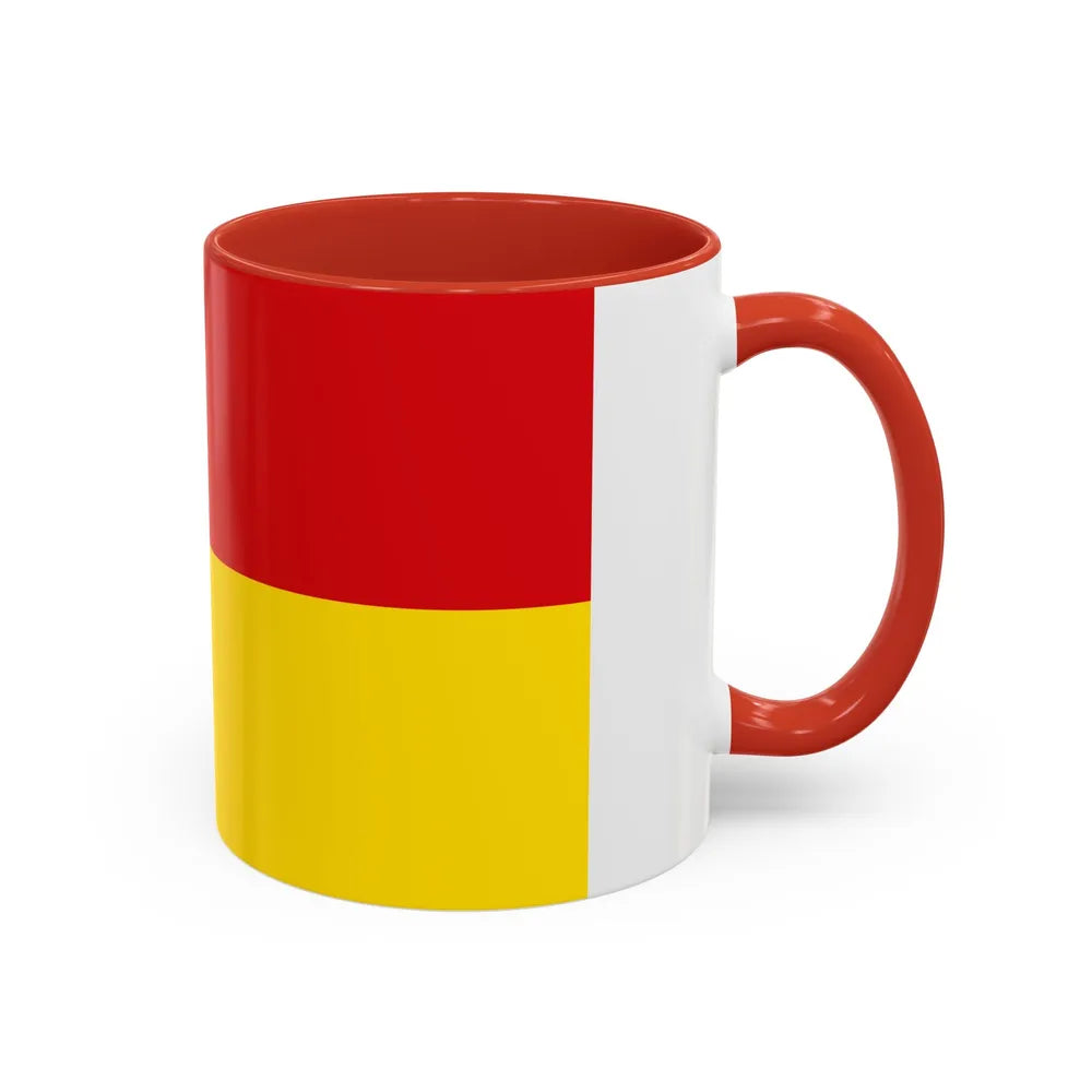 Flag of Borken Germany - Accent Coffee Mug-Go Mug Yourself